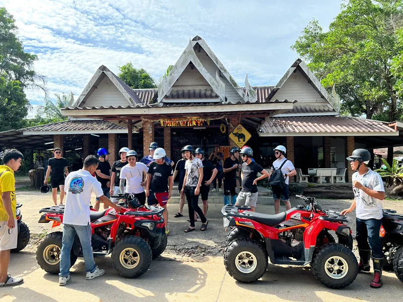 Practice area before starting ATV ride in Phuket